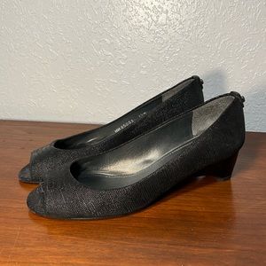 STUART WEITZMAN Womens Annaform Black Noir Size 7.5 M